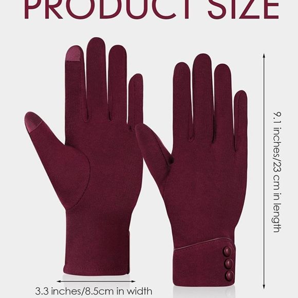 COPY - 4 pairs Warm Touchscreen Gloves Bulk Winter Windproof Gloves Black,Gray,… - Picture 2 of 3